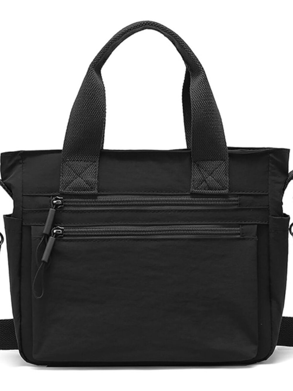 Small Nylon Tote Bag for Women Lightweight Crossbody Tote Handbag with Long Stra